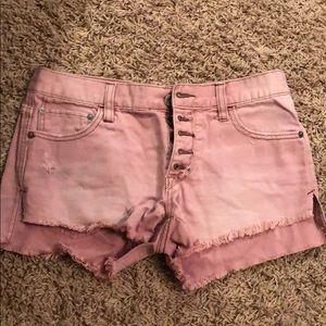 Free people denim shorts